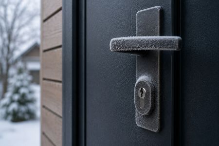 Как разморозить замок двери?