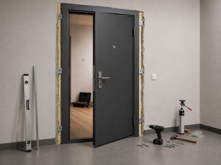 Как поставить металлическую дверь?